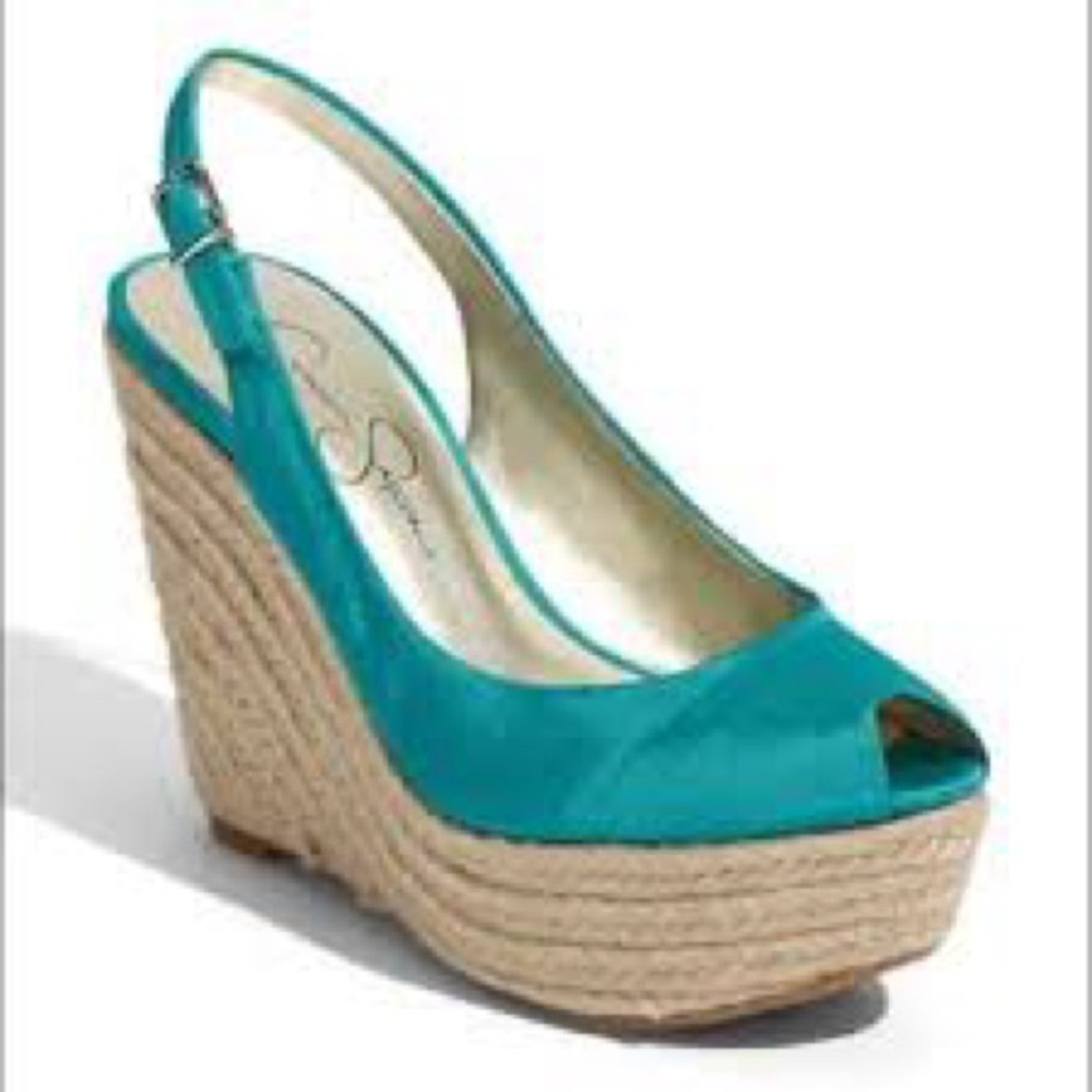 Gently used wedge heels